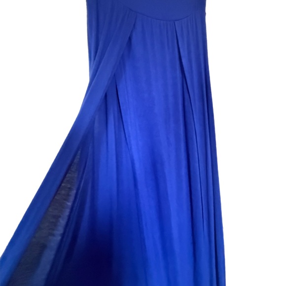 Chic Royal Blue Maxi Skirt - Picture 2 of 7